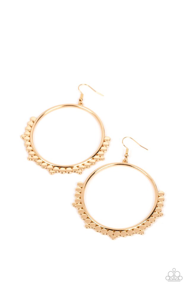 Ultra Untamable - Gold - Paparazzi Earring Image