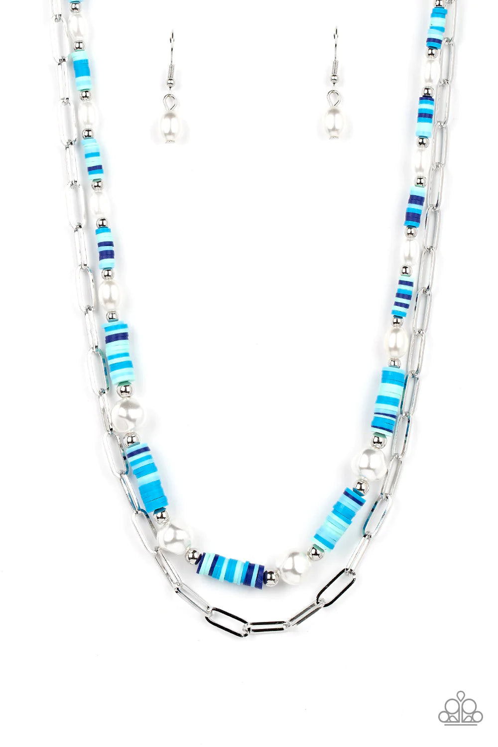 Paparazzi Necklace ~ Tidal Trendsetter - Blue