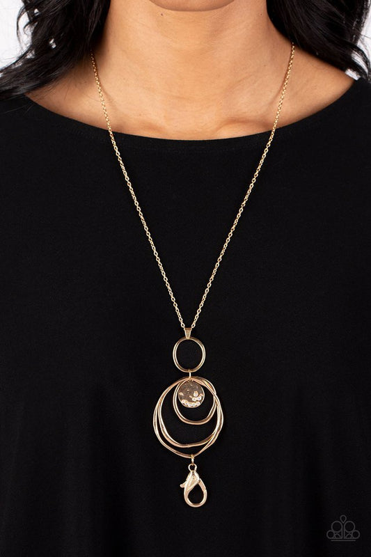 Mermaid Maestoso - Gold - Paparazzi Necklace Image