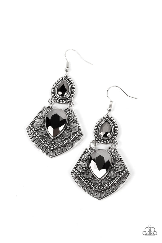 Paparazzi Earring ~ Royal Remix - Silver