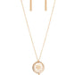 Cretian Crest - Gold - Paparazzi Necklace Image