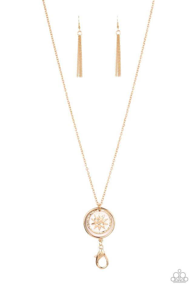 Cretian Crest - Gold - Paparazzi Necklace Image