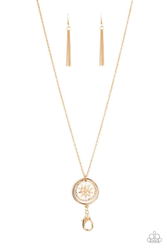 Cretian Crest - Gold - Paparazzi Necklace Image