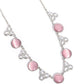 Floral Crowned - Pink - Paparazzi Necklace Image