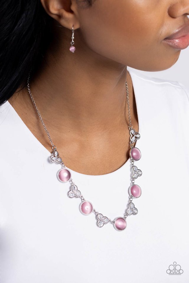 Floral Crowned - Pink - Paparazzi Necklace Image