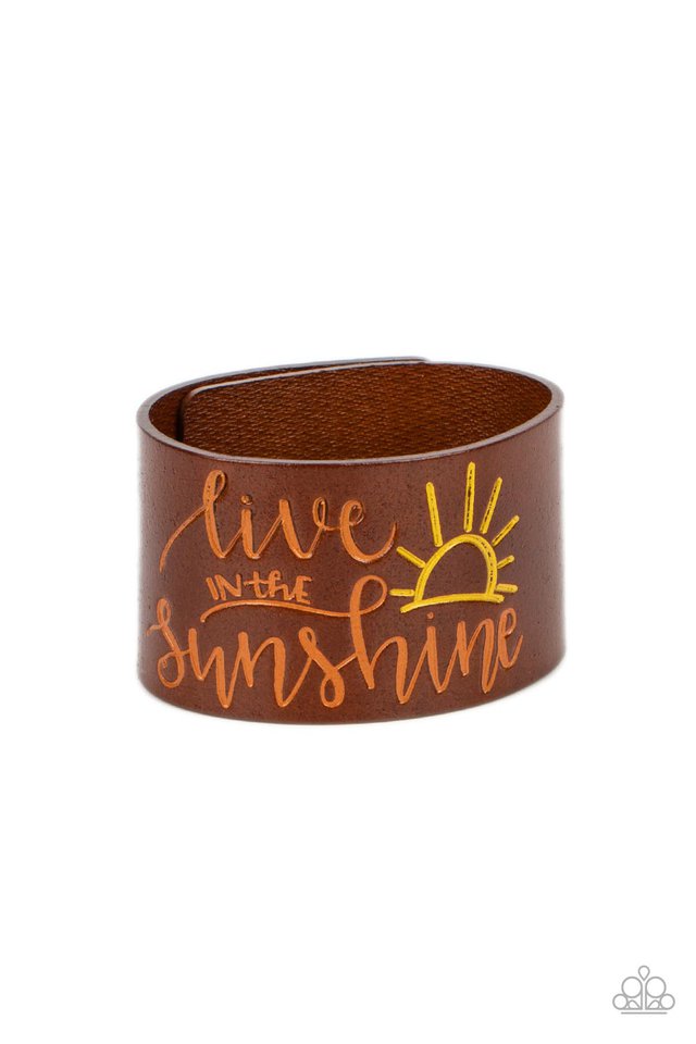 Sunshine Season - Orange - Paparazzi Bracelet Image