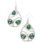 Send the BRIGHT Message - Green - Paparazzi Earring Image
