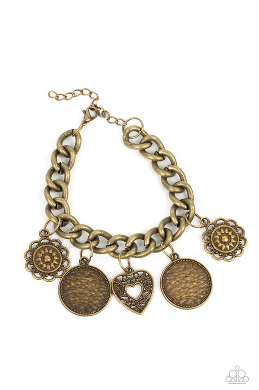 Complete CHARM-ony - Brass - Paparazzi Bracelet Image