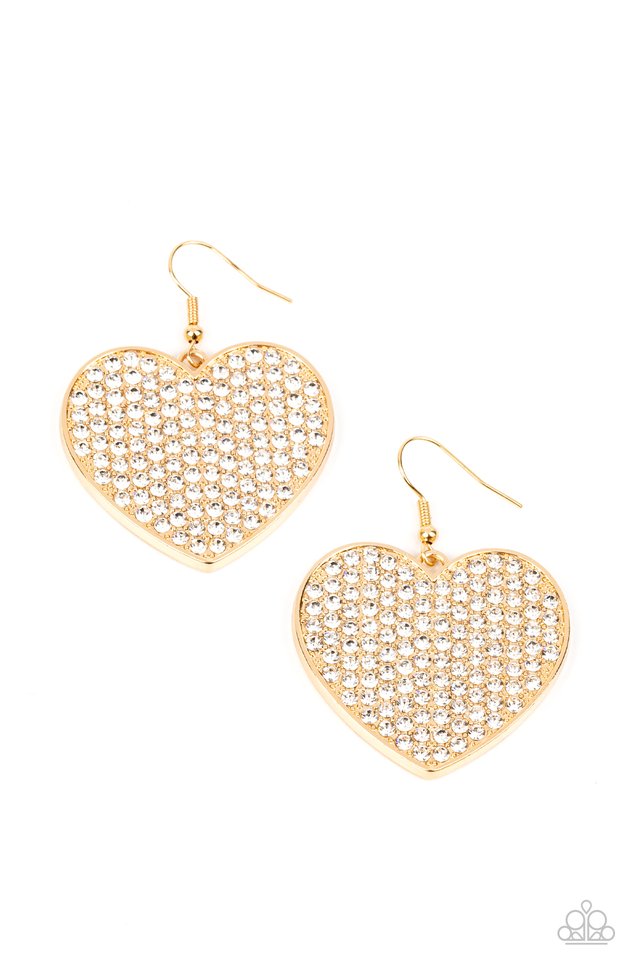 Golden Love Earrings - Gold/Clear – MerciGrace Boutique