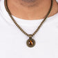 Pendant Dreams - Brass - Paparazzi Necklace Image