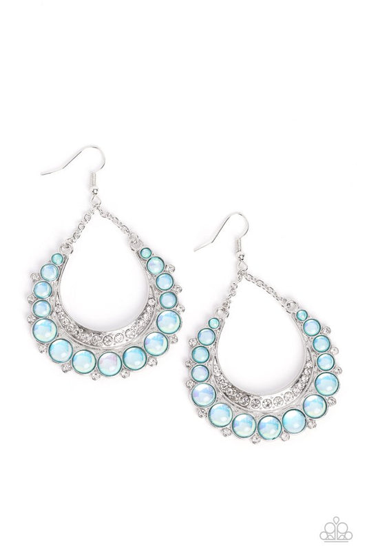 Bubbly Bling - Blue - Paparazzi Earring Image