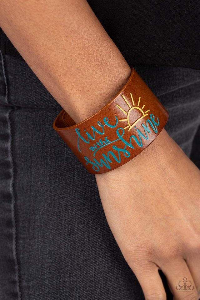 Sunshine Season - Blue - Paparazzi Bracelet Image