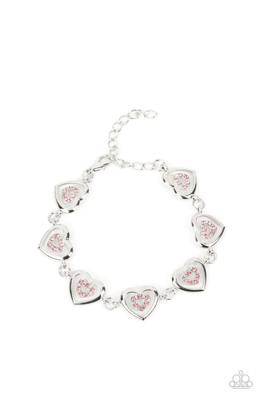 Catching Feelings - Pink - Paparazzi Bracelet Image