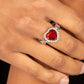 Committed to Cupid - Red - Paparazzi Ring Image