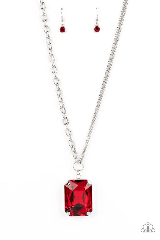 ​Instant Intimidation - Red - Paparazzi Necklace Image