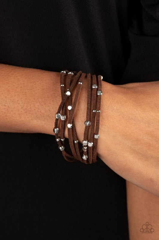 Clustered Constellations - Brown - Paparazzi Bracelet Image
