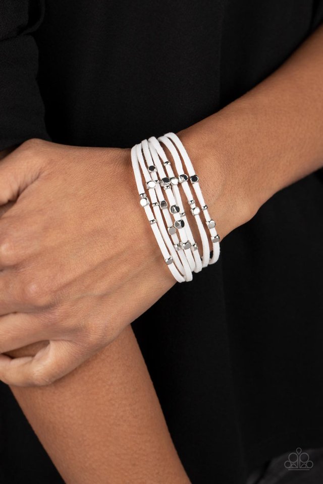 Clustered Constellations - White - Paparazzi Bracelet Image