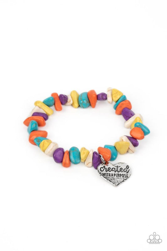 Stony-Hearted - Multi - Paparazzi Bracelet Image