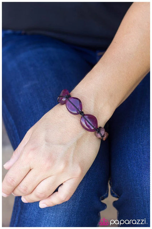 Paparazzi Bracelet ~ Smoothing Things Over - Purple