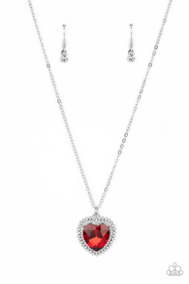 Sweethearts Stroll - Red - Paparazzi Necklace Image