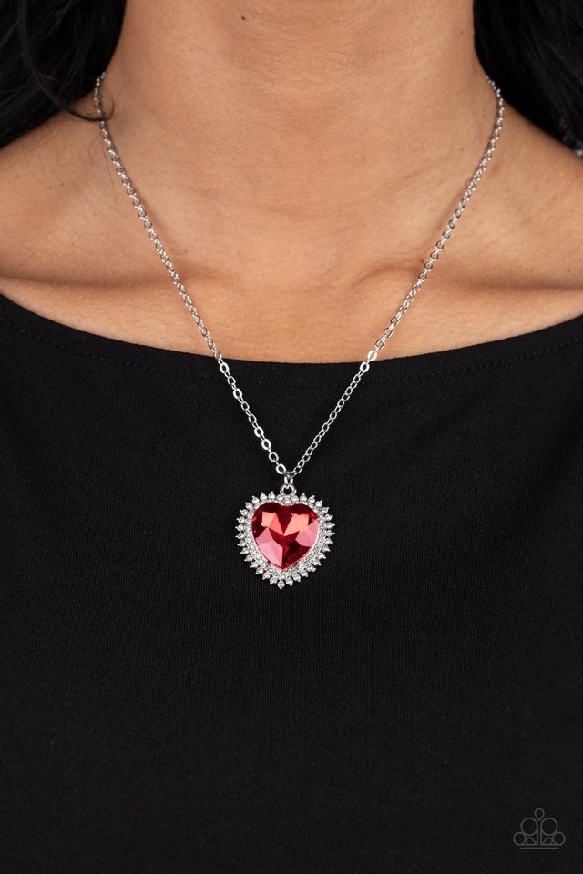 Sweethearts Stroll - Red - Paparazzi Necklace Image