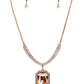 Fit for a DRAMA QUEEN - Copper - Paparazzi Necklace Image