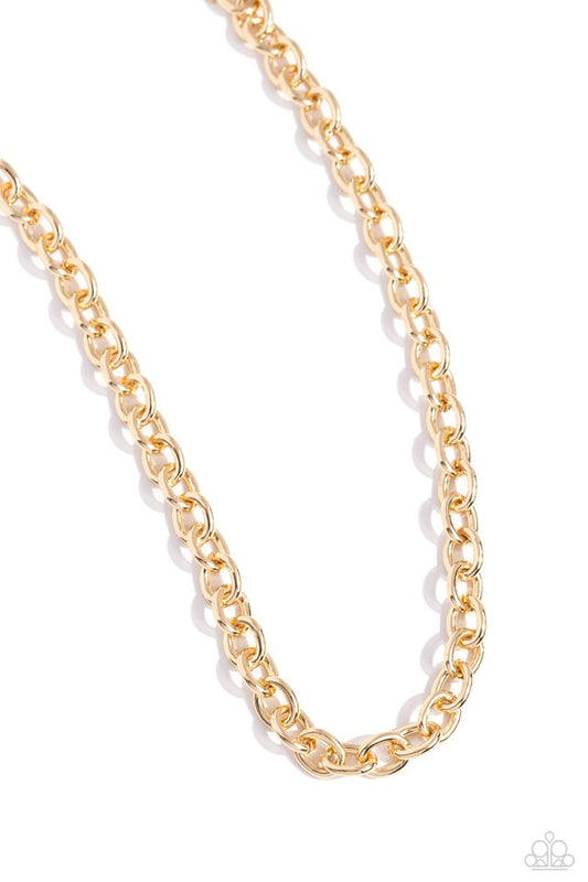 Things Have CHAIN-ged - Gold - Paparazzi Necklace Image