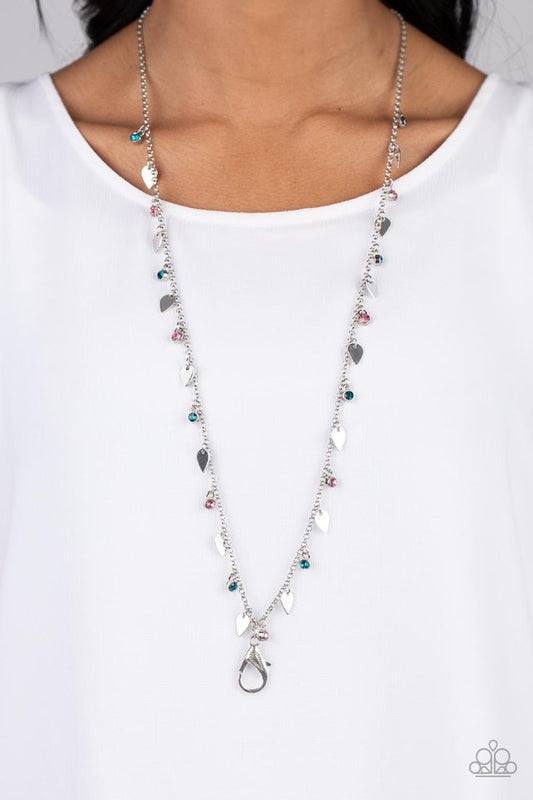 Sharp-Edged Shimmer - Multi - Paparazzi Necklace Image