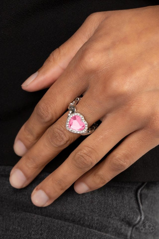 Committed to Cupid - Pink - Paparazzi Ring Image