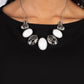 Patterned Paisley - White - Paparazzi Necklace Image