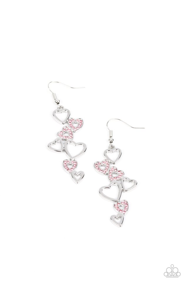 Sweetheart Serenade - Pink - Paparazzi Earring Image