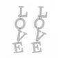 ​L-O-V-E - Silver - Paparazzi Earring Image