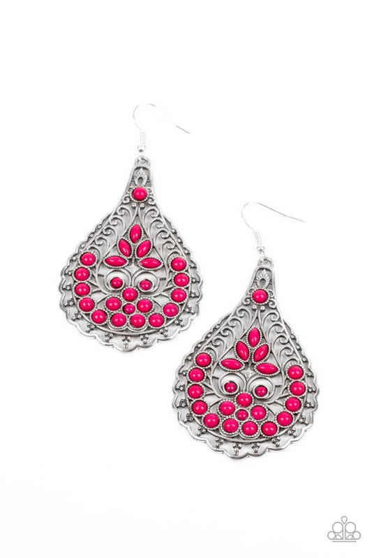 Botanical Beauty - Pink - Paparazzi Earring Image