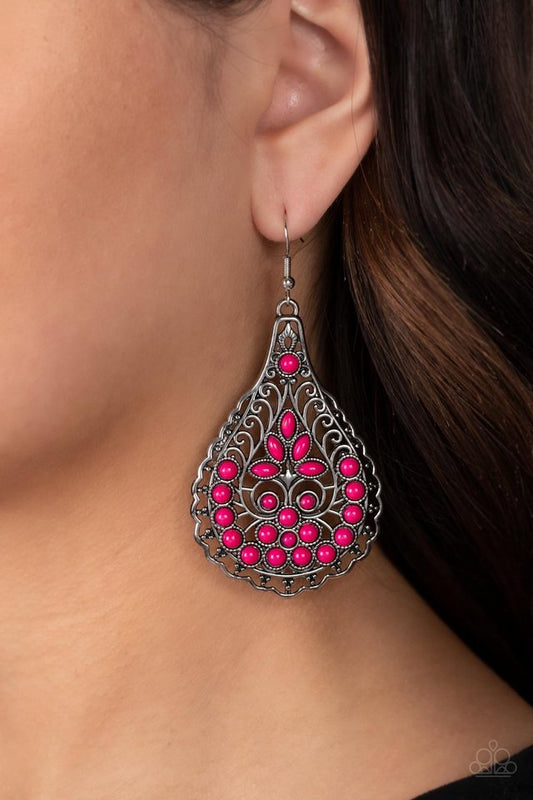 Botanical Beauty - Pink - Paparazzi Earring Image