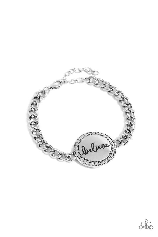 Hope and Faith - Silver - Paparazzi Bracelet Image