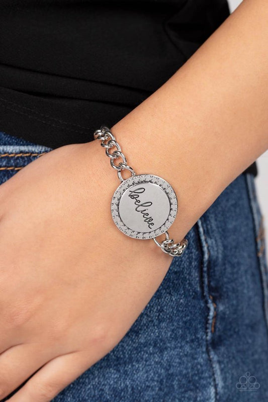 Hope and Faith - Silver - Paparazzi Bracelet Image
