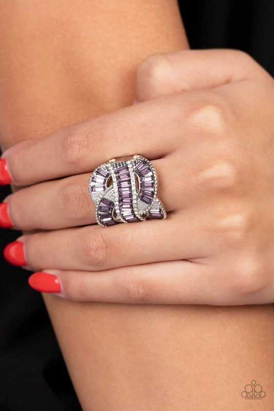 Six-Figure Flex - Purple - Paparazzi Ring Image