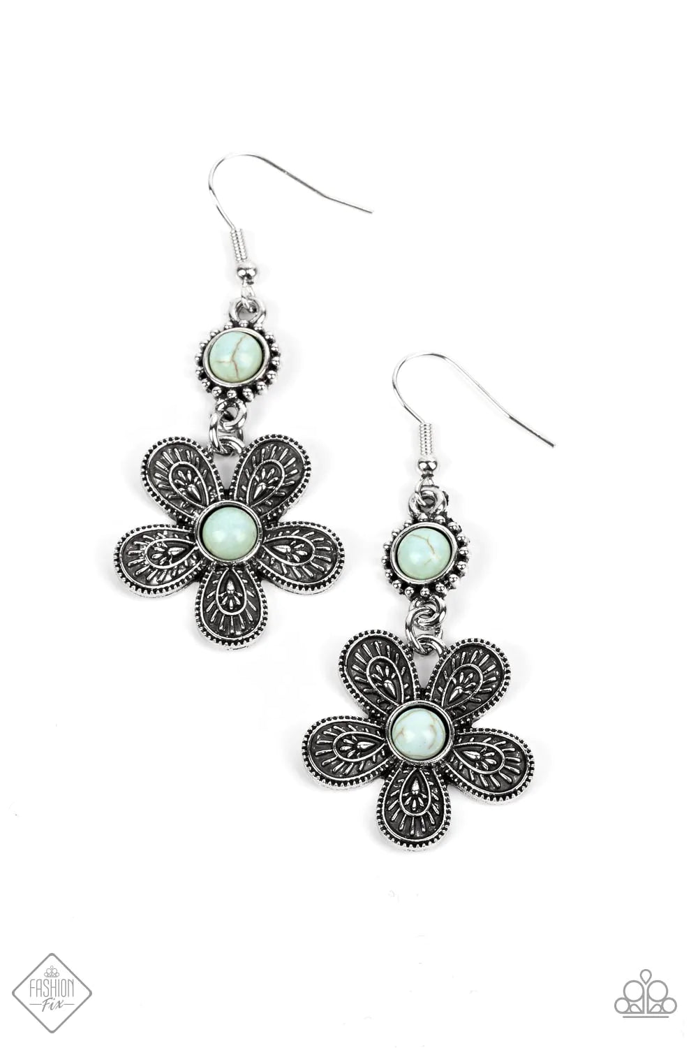 Paparazzi Earring ~ Free-Spirited Flourish - Blue