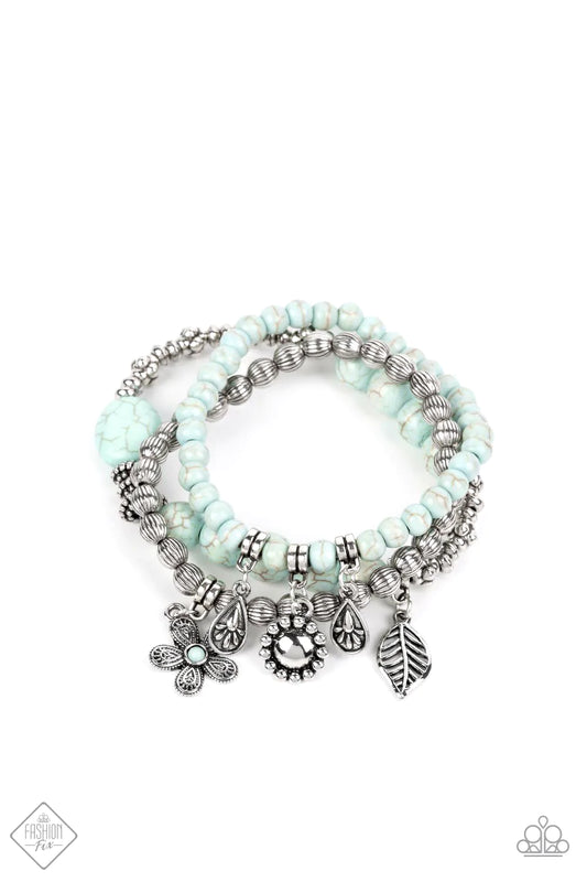 Paparazzi Bracelet ~ Individual Inflorescence - Blue