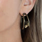 Unrefined Reverie - Brass - Paparazzi Earring Image