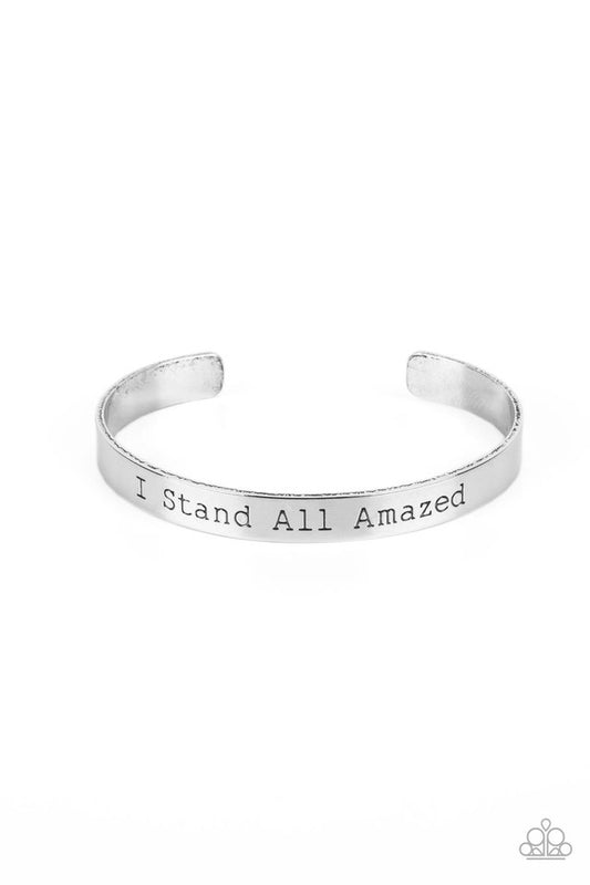 I Stand All Amazed - Silver - Paparazzi Bracelet Image