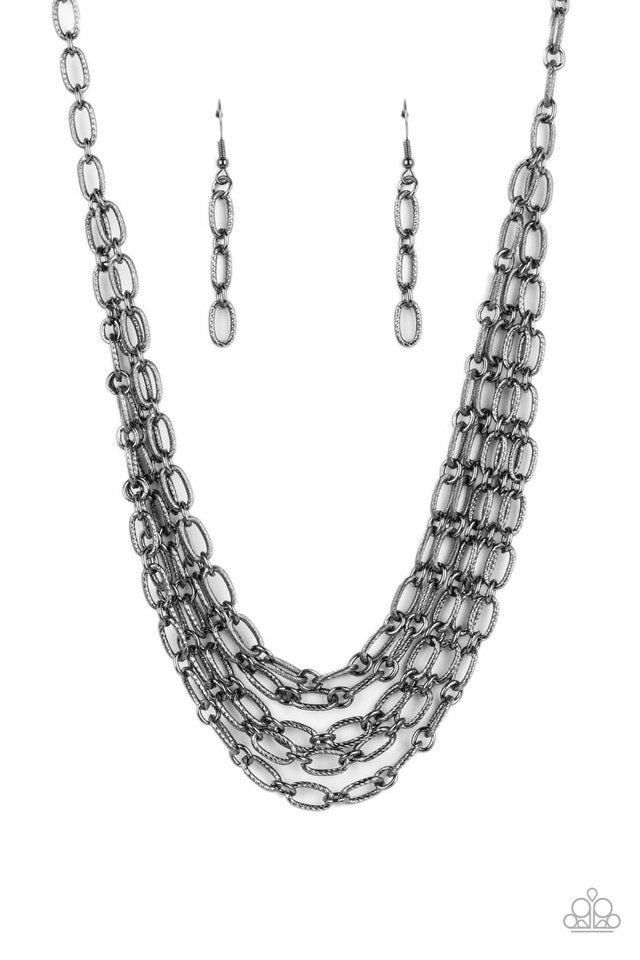 House of CHAIN - Black - Paparazzi Necklace Image