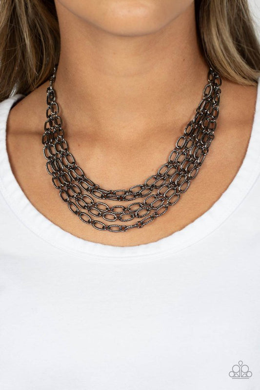 House of CHAIN - Black - Paparazzi Necklace Image