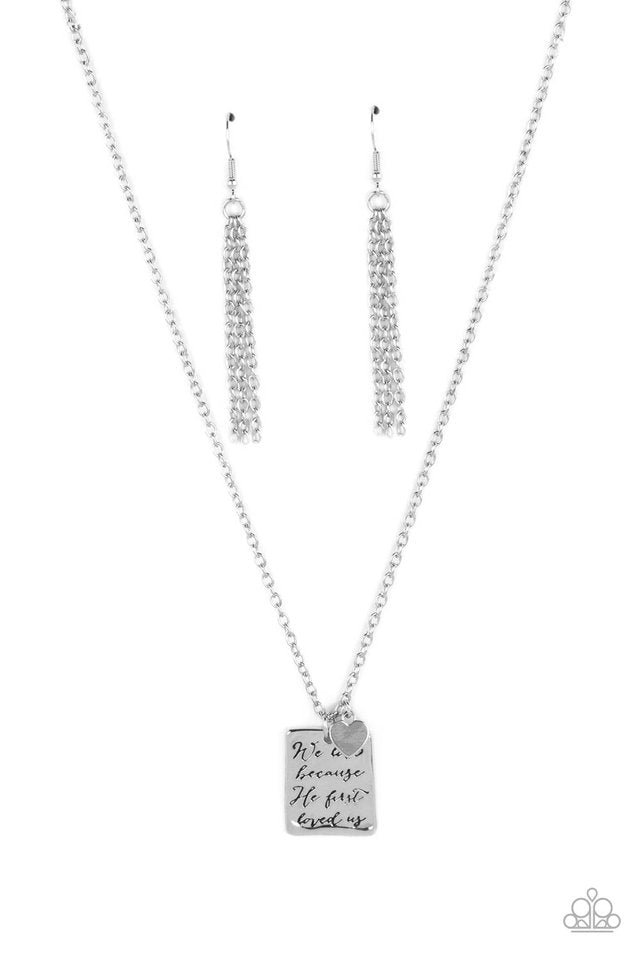 Divine Devotion - Silver - Paparazzi Necklace Image