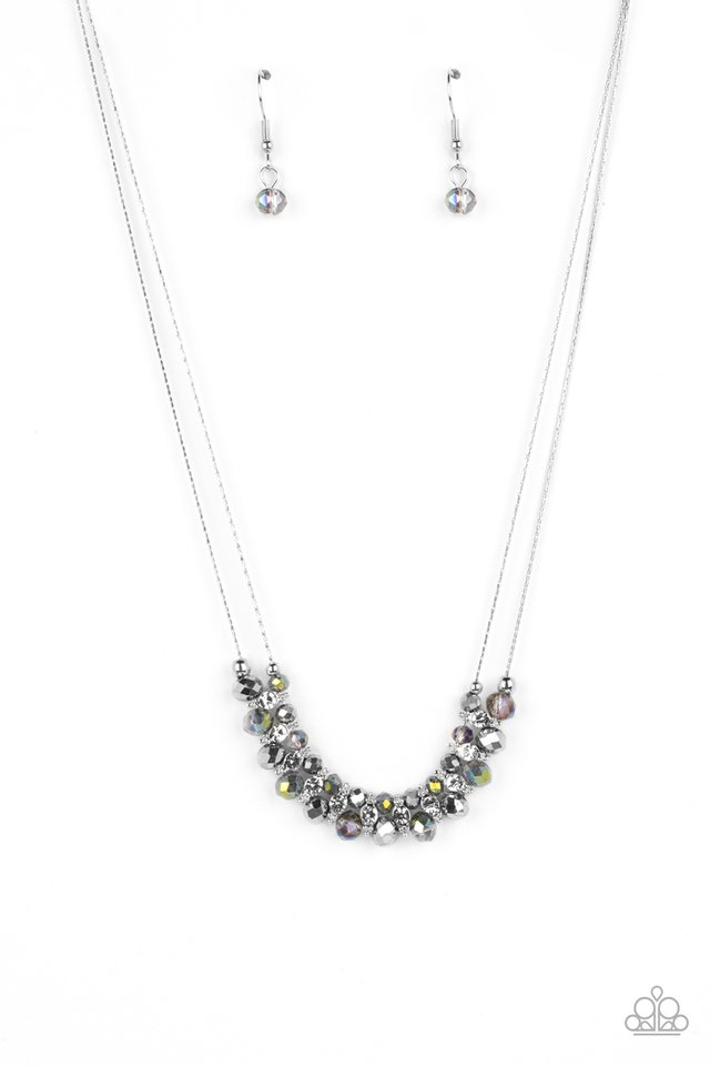 Shimmering High Society - Silver - Paparazzi Necklace Image