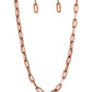 Boston Backdrop - Copper - Paparazzi Necklace Image