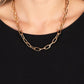 Boston Backdrop - Gold - Paparazzi Necklace Image