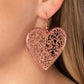 Fairest in the Land - Copper - Paparazzi Earring Image