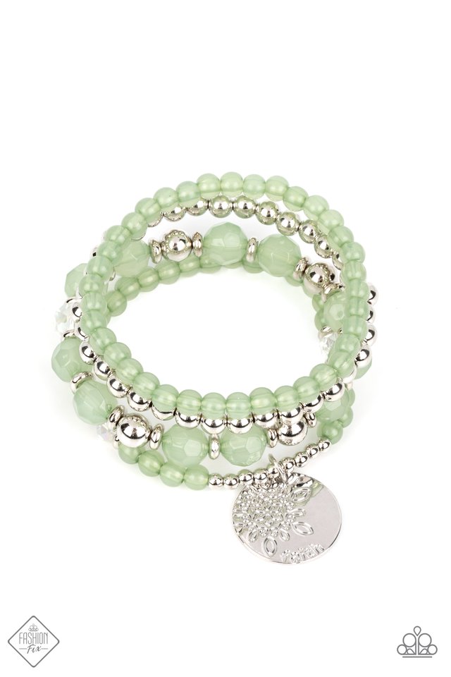 Surfer Style - Green - Paparazzi Bracelet Image