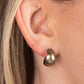 Burnished Beauty - Brass - Paparazzi Earring Image